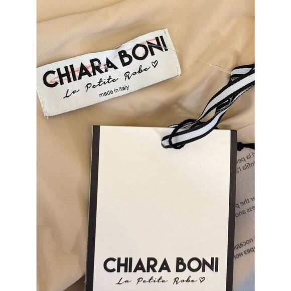 NWT Chiara Boni La Petite Robe Womens Kamala Matte Jersey Wrap Dress Desert Sz 4 - Picture 8 of 10